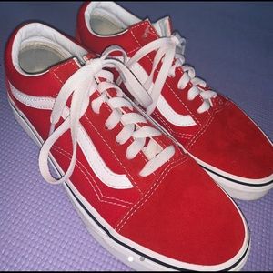 Red Old School Vans